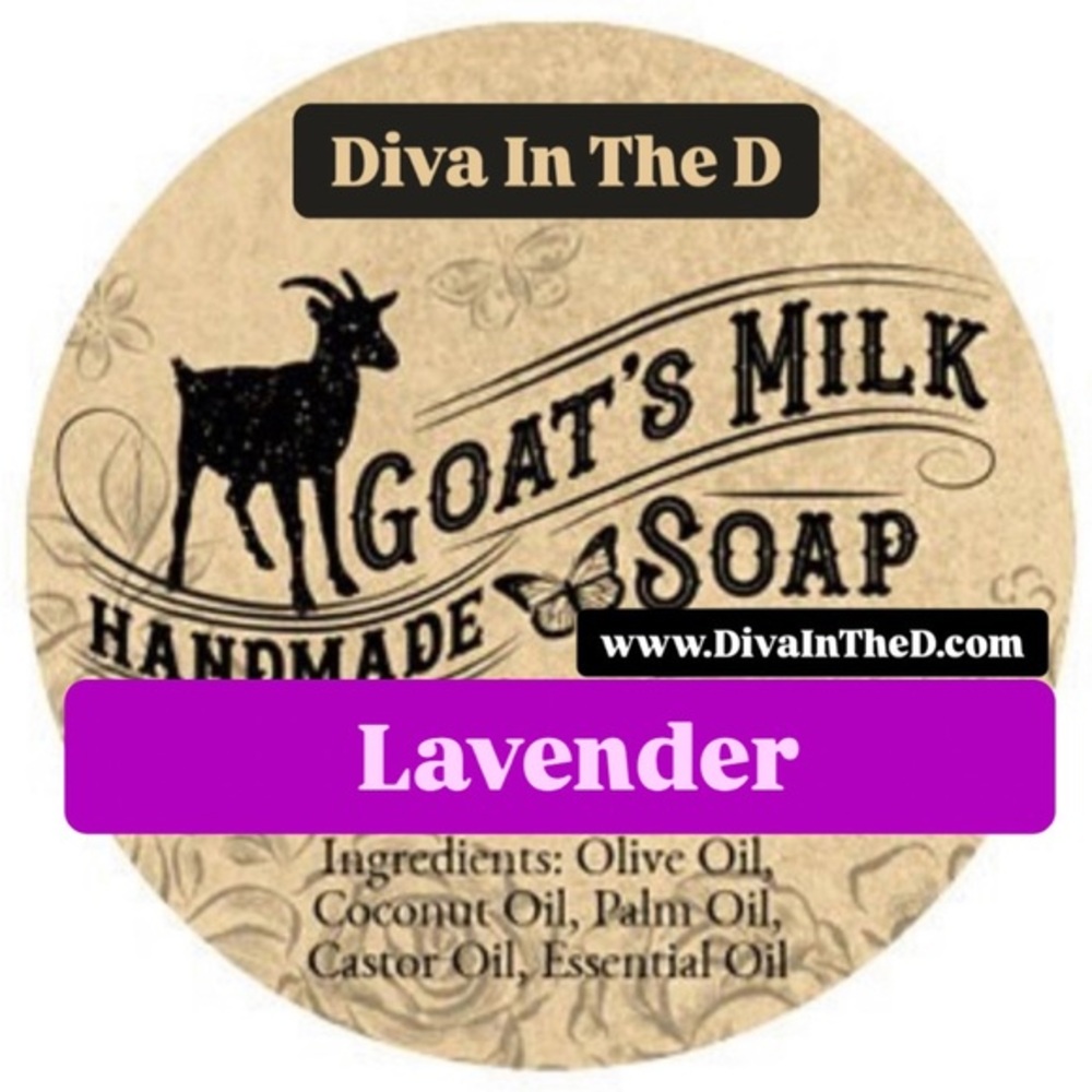 Handmade Goat Milk Soap Face and Body Bar - 2 Bars